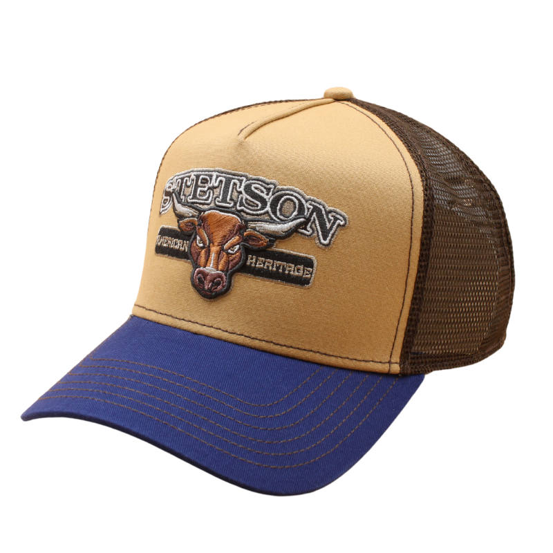 Stetson - Trucker Cap Bull - Blue/Beige