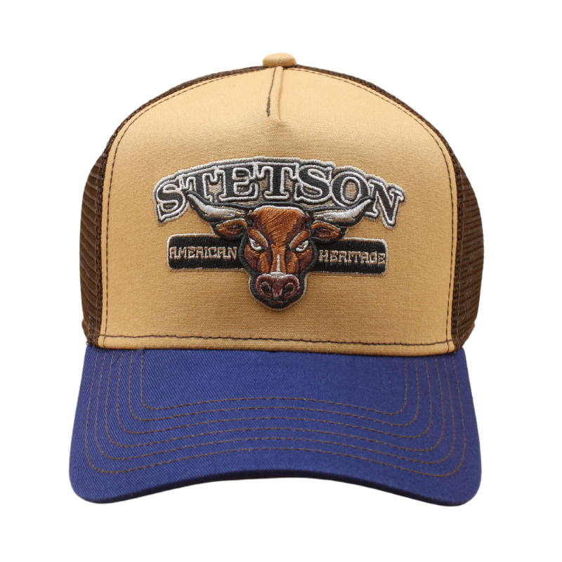 Stetson - Trucker Cap Bull - Blue/Beige