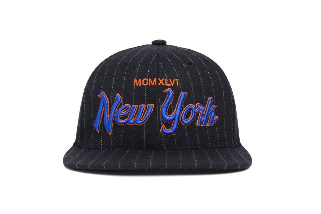 The DTC Chalk Pinstripe MCMXL VI New York - Sort/hvid Pinstripe Online salg